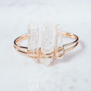 Crystal Fragments Bracelet with Clear Quartz
